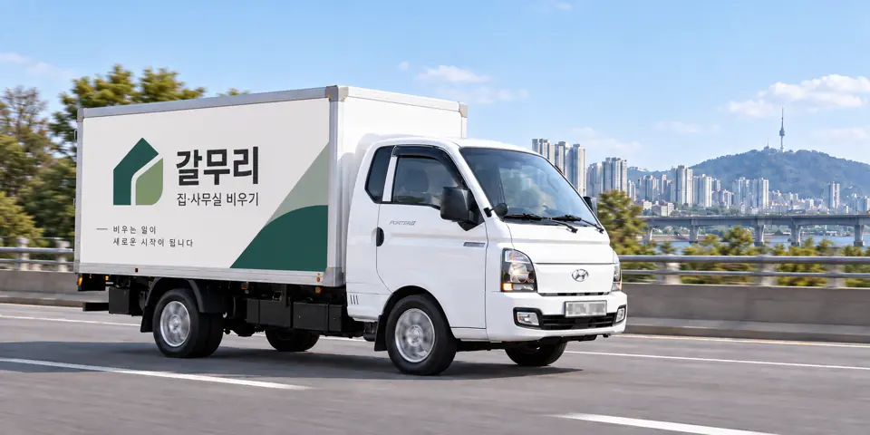 갈무리 작업 차량을 그린 그림, 동교동 유품정리